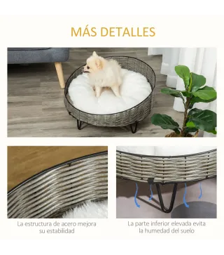 Cama para Perros de Mimbre