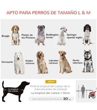 Remolque de Bicicleta para Perros