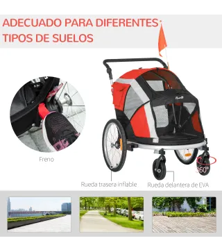 Remolque de Bicicleta para Perros