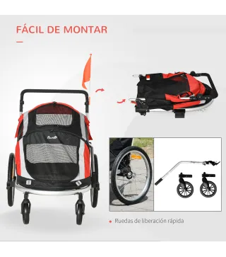 Remolque de Bicicleta para Perros