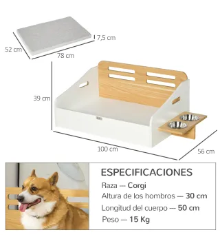 Cama de Madera para Perros