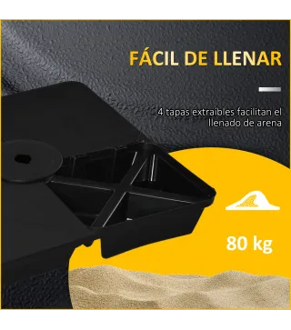 4 Pesos para Base de Sombrilla