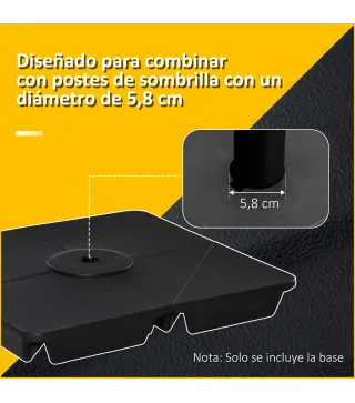 4 Pesos para Base de Sombrilla