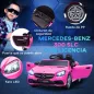 Coche Eléctrico para Niños de +3 Años, Mercedes SLC 300, Coche Eléctrico 12V, con Mando a Distancia 2,4 G, Ruedas Traseras con S