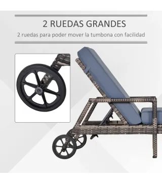 Tumbona de Ratán