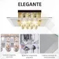 Lámpara de Techo de Cristal