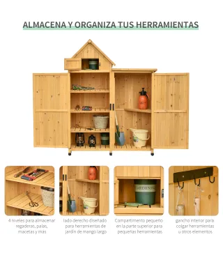 Caseta de Jardín de Madera