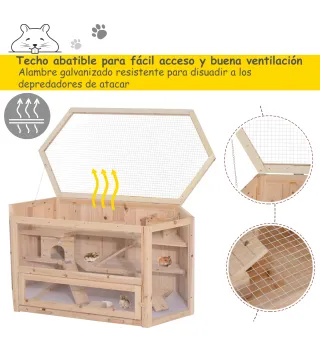 Jaula Madera para Hámster