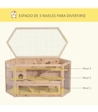 Jaula Madera para Hámster