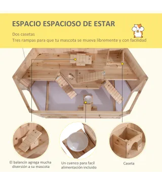 Jaula Madera para Hámster