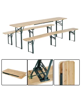 Conjunto de Mesa y 2 Bancos