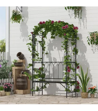 Arco de Jardín con Banco