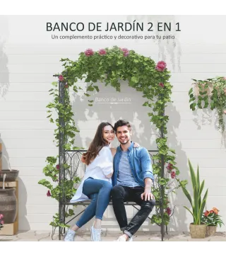 Arco de Jardín con Banco