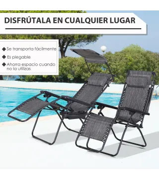 Tumbona Plegable