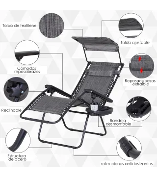 Tumbona Plegable