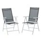 Set de 2 Sillas Plegables de Jardín Set de 2 Sillas Plegables de Jardín