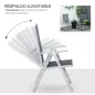 Set de 2 Sillas Plegables de Jardín Set de 2 Sillas Plegables de Jardín