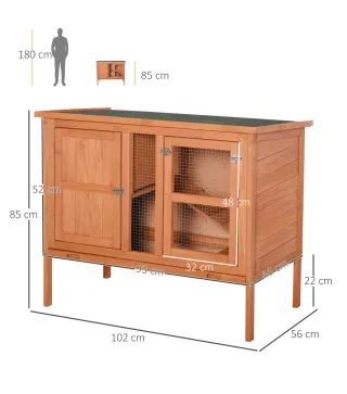 Conejera de Exterior de Madera