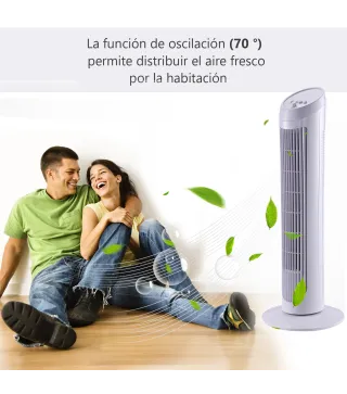 Ventilador de Torre Oscilante 70°