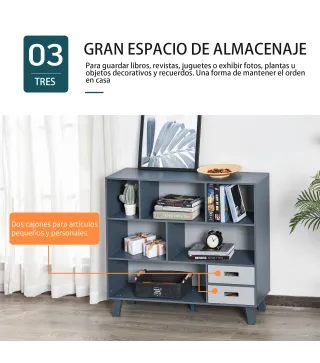 Estantería con Compartimentos