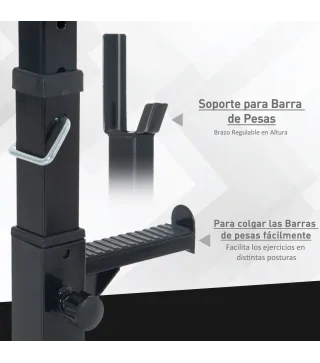 Soporte para Barras de Pesas