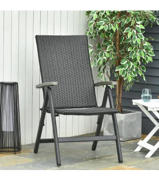 Silla Plegable de Ratán