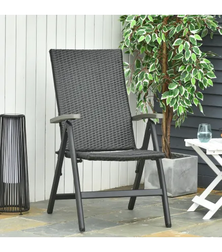 Silla Plegable de Ratán