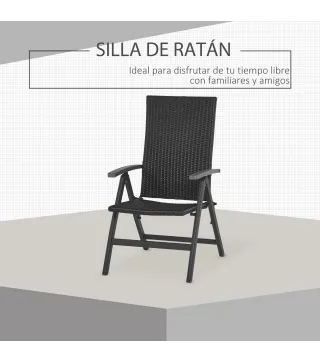 Silla Plegable de Ratán
