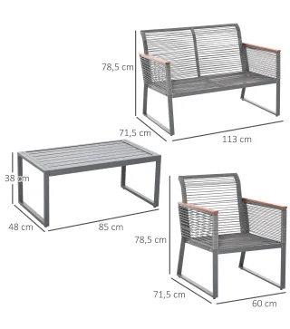 Set de Muebles de Ratán