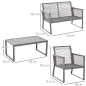 Set de Muebles de Ratán