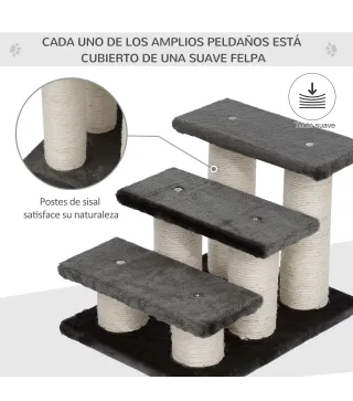 Escalera de 3 Peldaños para Mascotas
