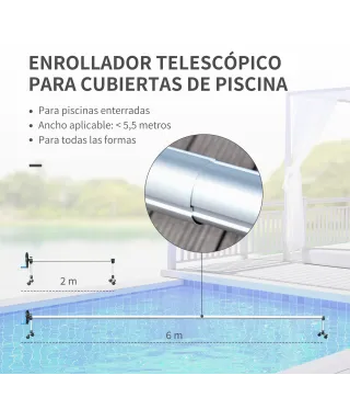 Enrollador de Cubiertas para Piscinas