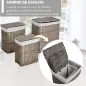 Set de 3 Cesto para Ropa Sucia