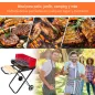 Barbacoa Plegable con Ruedas