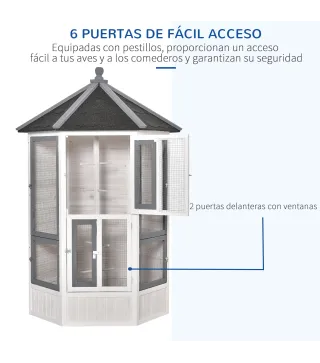 Pajarera de Madera