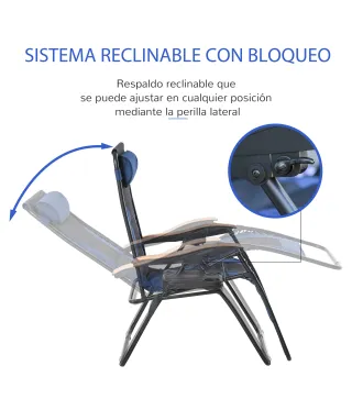 Tumbona Plegable