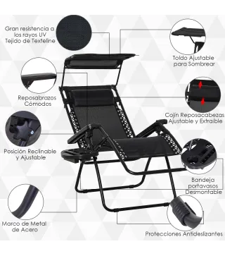 Tumbona Plegable