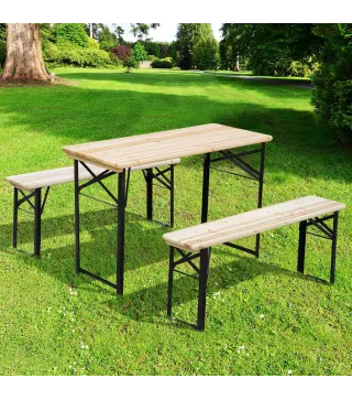 Conjunto de Mesa y Bancos