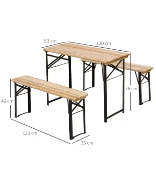 Conjunto de Mesa y Bancos