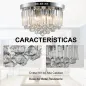 Lámpara de Techo de Cristal