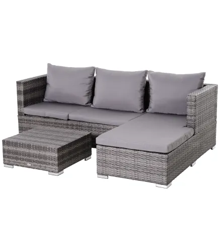 Conjunto de Sofás de Ratán