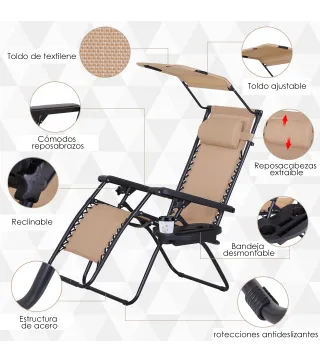 Tumbona Plegable
