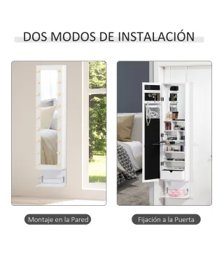Espejo Joyero de Pared