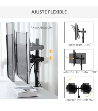 Soporte Monitor Doble