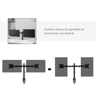 Soporte Monitor Doble