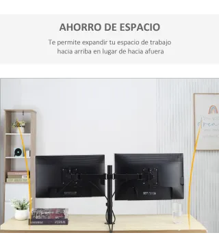 Soporte Monitor Doble