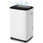 Deshumidificador Eléctrico Depósito de Agua 6 Litro 20L/día con 3 Modos 2 Velocidades Temporizador 33,5x26x53 cm Blanco