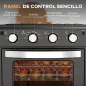 Horno Eléctrico de Sobremesa de 30L 1600W Freidora de Aire con 7 Modos de Calor y Temporizador 43x39x39 cm Negro