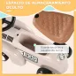 Coche Correpasillos para Bebés de 12 a 36 Meses con Bocina Compartimento de Almacenaje y Volante 58x27x35 cm Crema
