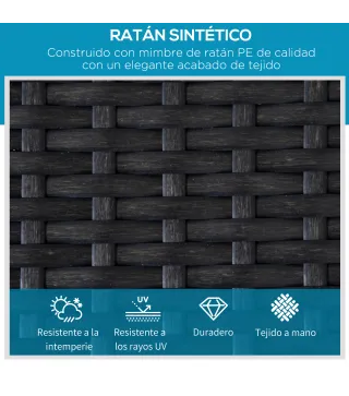 Tumbona de Ratán